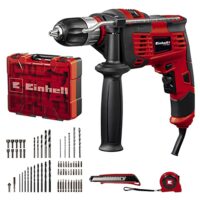 Einhell Schlagbohrmaschine, 1010 Watt, 48.000 min-1, Zubehörset mit Koffer, Bohrfutter und Drehzahl-Elektronik