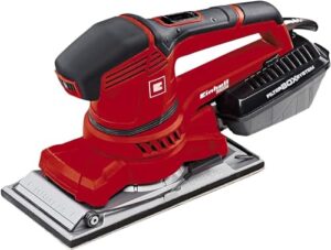 Einhell Schwingschleifer TE-OS 2520 E mit Drehzahlanpassung, Absaugadapter und Klett-Schleifpapier P120 für effizientes Heimwerken