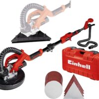 Einhell Trockenbauschleifer TE-DW 225 X mit wechselbarem Schleifteller und gefedertem Bürstenkranz für effektive Renovierungsarbeiten