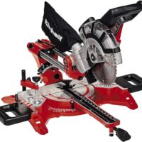 Einhell Zug-Kapp-Gehrungssäge TC-SM 2131/2 Dual, hochwertige Säge für Holz, beschichtete Paneelen und Kunststoffe, Zugfunktion und beidseitig neigbarer Sägekopf