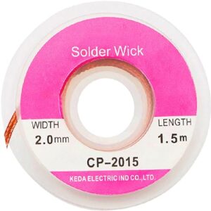 Entlötband mit Feingeflecht für Lötzinn Entfernung, Kupfer Entlötband, Entlötgeflecht, Reinkupfer Entlötdraht, Lötzinn Entferner, Solder zur Entfernung Löt