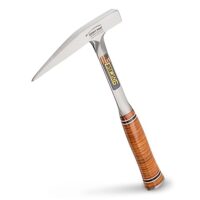 Estwing E13P Pickhammer, spitzer Kopf, Ledergriff, robust, 370 g - Geologen Werkzeug, Pickhammer mit quadratischer Oberfläche und spitzen Spitze