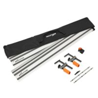 Evolution ST2800-G2 Führungsschiene Kreissäge Universal passend für die meisten Marken Makita, Metabo Bosch Festool 2,8m (2 x 1400 mm ) Selbstausrichtende Verbindungsschienen Endanschlag-Zubehör