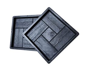 Gießform Pflasterform Schablone für Beton 30x30x3cm, Gehwegplatte, Bodenbelag Platten, schalungsformen, Nachahmung Holzmaserung, Gartendekoration, DIY, Gehweg, Pflastersteine, Gießen