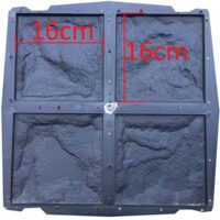 Gießform für Pflaster und Dekorationszwecke, 8 Stück, aus langlebigem Polypropylen, wiederverwendbar, ideal für Betonplatten, Fassadensteine und Bodenbelag Platten