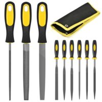 Hochwertiges 9-teiliges Metallfeilen-Set mit Aufbewahrungstasche für Heimwerker, ideal für Holz, Metall und Holzbearbeitung