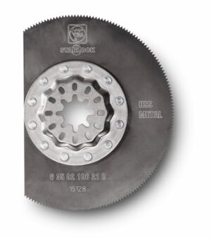 Fein HSS Sägeblatt segmentiert für Bleche bis 1 mm, Kunststoff, Holz und andere Materialien - Hochwertiges Sägeblatt mit Metall-Verzahnung und Starlock-Aufnahme