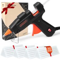 Feuerfeste Heißklebepistole mit 30 Stück Klebestiften für schnelle und sichere Reparaturen in Haus und Büro, ideal für DIY-Projekte und Wiederverwendung