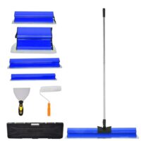 Hochwertiger Flächenspachtel für große Arbeitsbereiche, Edelstahlklinge, 0,35 mm und 0,5 mm dick, ideal für Wanddekoration und Bau