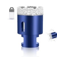 Diamantbohrer für das Bohren von Fliesen, Glas, Keramik, Granit und Porzellan. Kompatibel mit M14-Winkelschleifern und elektrischen Bohrmaschinen. Trockenbohren ermöglicht eine schnelle Schnittgeschwindigkeit.