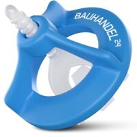 Bauhandel24 Fliesenverlegehilfeset mit 200-teiligem Nivelliersystem und Gewindehauben für Fugenbreite von 2 mm