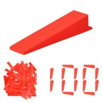 Flintronic Fliesenkeile, 100 Stück Keile Kunststoff, Laminat Abstandshalter, Zuglaschen, Montagekeile, Nivelierset Fliesen, Fliesenverlegehilfe Set, Fliesen Werkzeug für DIY und Profi