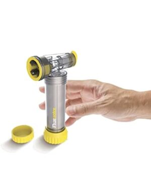 Doppelkopf-Flussmittel-Applikator mit 15 mm und 22 mm Durchmesser für die Verarbeitung von Flüssigkeiten und Pasten in der Heimwerker- und Industriebranche.