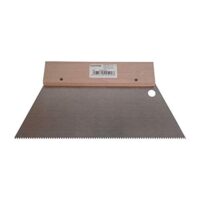 Hochwertiger Klebstoff für Zahnspachteln und Bodenleger, Normalstahl, A2-Qualität, 1.2x1.8mm gezahnt, 250mm lang