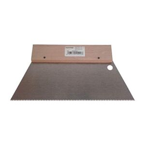 Hochwertiger Klebstoff für Zahnspachteln und Bodenleger, Normalstahl, A2-Qualität, 1.2x1.8mm gezahnt, 250mm lang