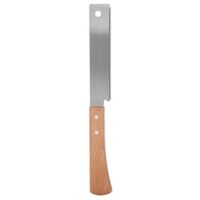 Ergonomische Furniersäge mit 12 Zoll langem Sägeblatt, ideal für kleine Holzbearbeitungen und Schnitte. Einsetzbar in der Zimmererei, im Garten oder im Freien.