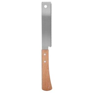Ergonomische Furniersäge mit 12 Zoll langem Sägeblatt, ideal für kleine Holzbearbeitungen und Schnitte. Einsetzbar in der Zimmererei, im Garten oder im Freien.