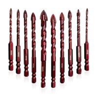 GVHAKG Fliesenbohrer Set mit Glas-, Keramik- und Metallbohrern, ideal für verschiedene Materialien (3-12 mm)