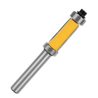 Hochwertiger Gasea Fräser für Holzarbeit, 8 mm Schaft aus Wolframcarbid, C3 für Kopieren, Ober- und Unterlauffläche, Kugellager, gelber Holzmesser