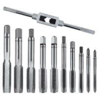 Gewindeschneider Gewindebohrer Set - Metrische Gewindegroßen M3 - M12, NPT-Gewindeschneider Halter und BohrerFeingewinde Werkzeug für die Herstellung von Gewinden und Schrauben