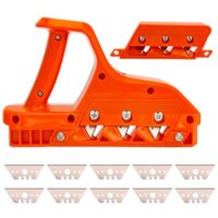 Gipskartonplatten schneller und präziser schneiden mit diesem Handhobel zum Schneiden von Gipskartonplatten, Rigips Kantenhobel mit 45° und 60° Balden, ideal für Handwerker und DIY-Projekte.