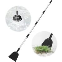 Multifunktionale Gartenschaufel zum Schaufeln von Eis, Schnee, Gras, Erde und Moos. Rostfreier Stahl und Manganstahl für Dauerhaftigkeit.