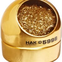 Hakko 599B Lötspitzen-Reinigungsdraht aus hochwertigem Messing mit Topf für effektive Reinigung von Lötzinn-Spitzen