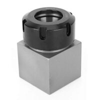 Hex/Square ER32 Spannzangenblock, Spannzangenhalter aus Stahlfutter, ideal für Drehmaschinen-Graviermaschine und CNC-Maschinen geeignet