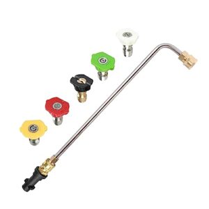 Dachrinnenreiniger-Aufsatz mit 5 Sprühdüsen (90 Grad) für Hochdruckreiniger, ideal für Kärcher Modelle wie K2, K3, K4, K5, K6 und K7