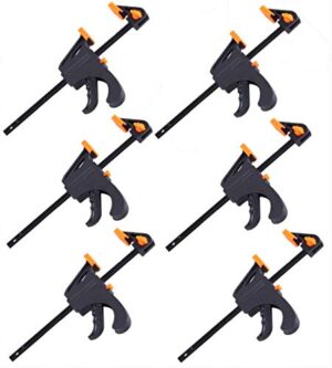 Schnelle und einfache Klemmung von KAHEIGN 6Pcs Quick Grip Klemmen für Holz - Praktische Lösung für Heimwerker und Handwerker