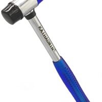 Gummihammer mit rutschfestem Griff, geeignet für Holz, Kunststoff, Leder und Modellbau, blau