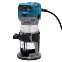 Elektrohandwerkzeug mit Oberfräse und Spannzangen für Holzbearbeitung