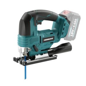 Akku Stichsäge für Heimwerker, kompatibel mit Makita 18V Akku, Pendelhubstichsäge mit bürstenslosem Motor und LED-Beleuchtung
