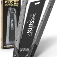 Hochwertige Japansäge mit beidseitigem Sägeblatt aus Karbonstahl, Klappbar und ergonomischer TPU-Grip für präzise Arbeit auf Zug bei Holz- und Kunststoffbearbeitung