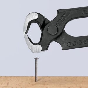 KNIPEX Hammerzange mit Kunststoff überzug schwarz atramentiert 210 mm für Heimwerker-Aufgaben