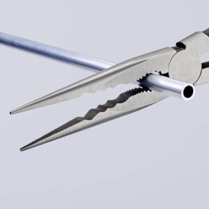KNIPEX Montierzange mit Querprofilen, Kunststoff überzug schwarz atramentiert 280 mm