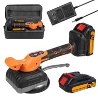 Kabellose Fliesen Vibrations Nivelliermaschine mit 21V, 130 mm Saugnapf und 5 Einstellungen für eine hohe Geschwindigkeit und Ladekapazität.