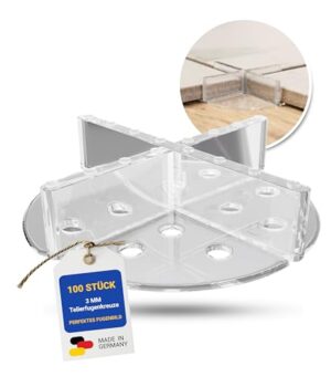 Karl Dahm Tellerfugenkreuze 3 mm, transparent 100 St. für Keramikplatten und Naturstein