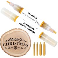 Holzbrennerstift für einfache und präzise Verbrennung von Designs auf Holz, doppelseitiger Kunst-Holzbrennpastenmarker