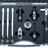 Klempnerwerkzeugset mit 10 einzelnen Teilen, ideal für Klempner und Handwerker. Umfasst Schraubenzieher, Bohrersätzen, Meißel und weitere hochwertige Werkzeuge.
