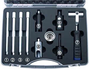Klempnerwerkzeugset mit 10 einzelnen Teilen, ideal für Klempner und Handwerker. Umfasst Schraubenzieher, Bohrersätzen, Meißel und weitere hochwertige Werkzeuge.