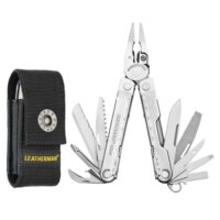 Leatherman Rebar Multi-Tool mit 17 Werkzeugen für Heimwerker und Camping - Schwarzer Edelstahl mit Molle Holster