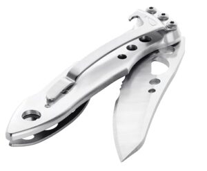 Leatherman Skeletool KBx, ein vielseitiges Kombi-Messer mit integriertem Flaschenöffner aus 420HC-Edelstahl für anspruchsvolle Aufgaben und alltägliche Anwendungen.