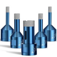 Hochwertiger Diamantbohrer für M14 Winkelschleifer, 5-teiliges Set für das Bohren von Fliesen, Glas, Marmor, Granit und Feinsteinzeug