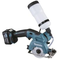 Hochwertiger Akku-Glas Fliesenschneider von Makita mit 10,8 V und 4,0Ah Batterie. Komplett mit Ladegerät im MAKPAC inklusive.