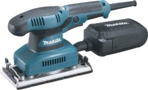Makita BO3711 Schwingschleifer 93 x 228 mm, Netzstrom - Werkzeug für Heimwerker und Handwerker mit hoher Drehzahl und Anti-Vibrations-System