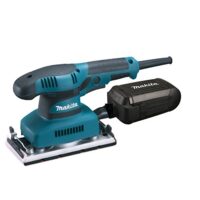 Makita Schwingschleifer BO3711J 190 W im Makpac, Schwarz und Blau, für Metall, Holz und andere Materialien