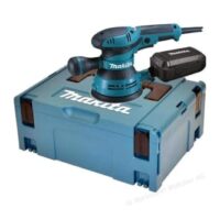 Makita BO5041J Exzenterschleifer 125 mm im MAKPAC, Blau, Silber, hochwertiges Werkzeug für verschiedene Anwendungen mit robuster Konstruktion und langlebiger Qualität