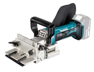 Makita DPJ180Z Akku-Nutfräse 18 V ohne Akku, ohne Ladegerät, leistungsstarkes Werkzeug für Heimwerker und Profis mit Vielseitigkeit und Präzision.