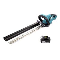 Batteriebetriebene Heckenschere von Makita mit 18 Volt und 5,0 Ah Akku für Gartenpflege